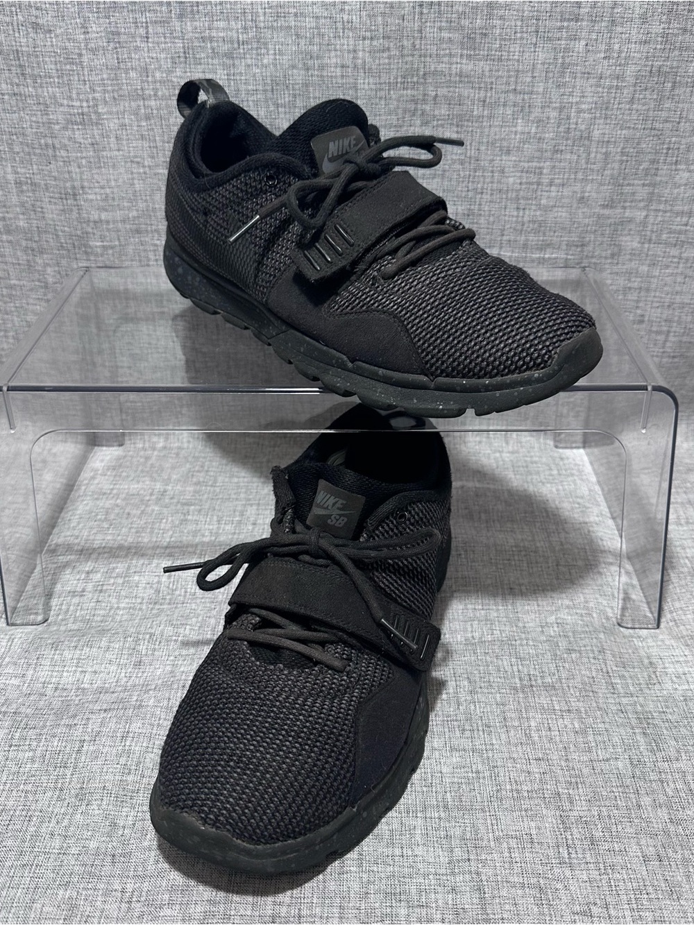 Nike Black Mesh Strap Sneakers